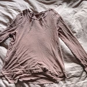 Pink long sleeved shirt